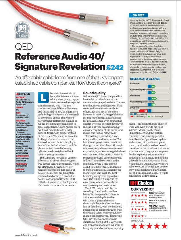 Qed Reference Audio 40 RCA ljudkabel