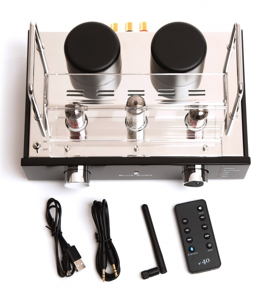 Blue Aura V40 förstärkare med Bluetooth & rör