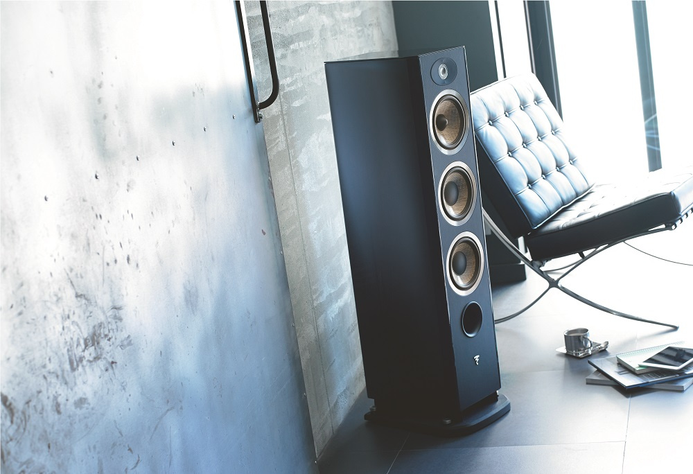 Focal Aria 926 golvhögtalare, pianosvart par