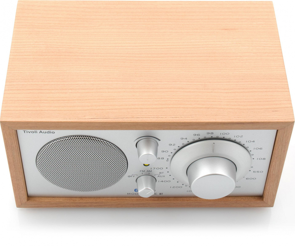 Tivoli Audio Model One BT, bordsradio med Bluetooth körsbär/silver