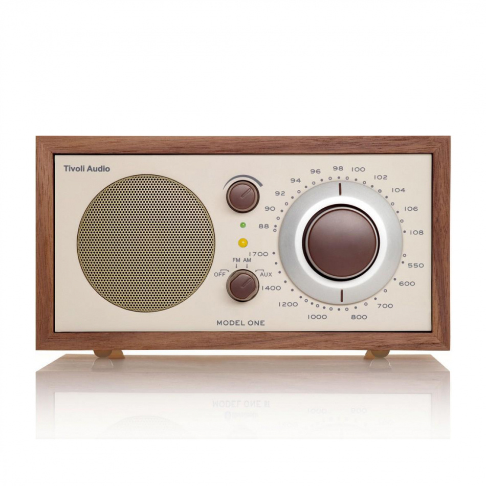 Tivoli Audio Model One, FM-bordsradio valnöt/beige