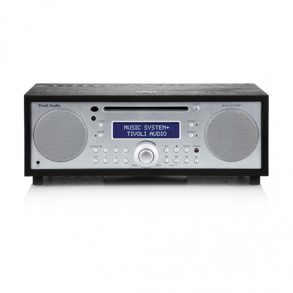 Tivoli Audio Music System Plus med CD, Bluetooth & radio, svart/silver
