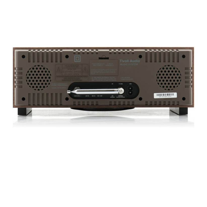 Tivoli Audio Music System Plus med CD, Bluetooth & radio, valnöt/beige