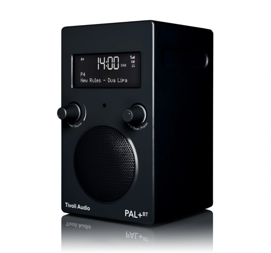 Tivoli Audio PAL+ BT gen 2, vattentålig DAB/FM-radio med Bluetooth, svart