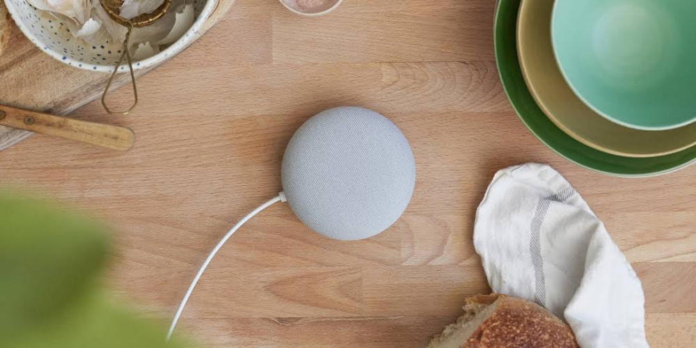 Google Nest Mini med röststyrning, grå