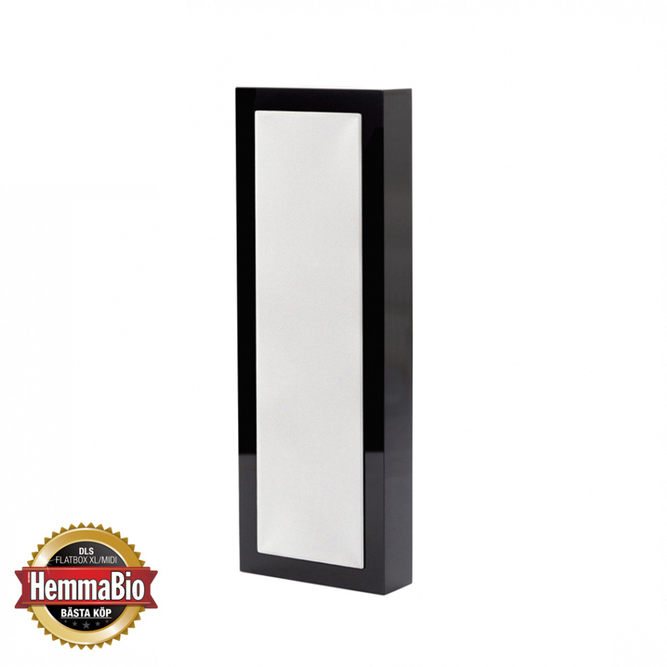 DLS Flatbox XL vägghögtalare, pianosvart styck