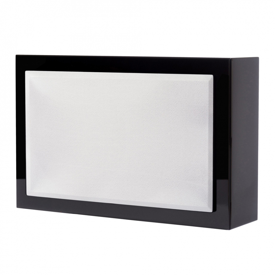 DLS Flatsub 8.2 väggmonteringsbar aktiv subwoofer, pianosvart