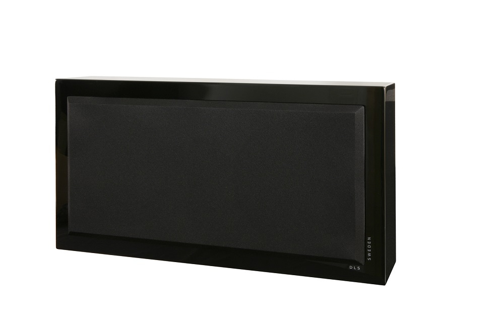DLS Flatsub Stereo One 2.1, aktiv subwoofer med Bluetooth pianosvart