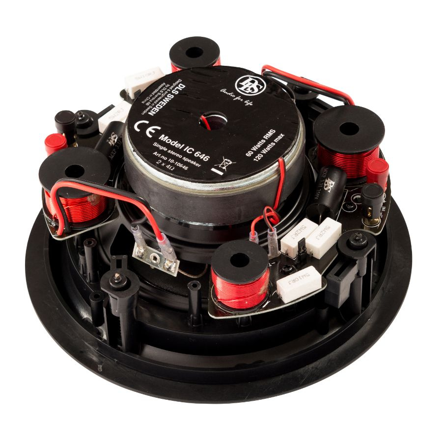 DLS IC646 inbyggnadshögtalare för tak, single-stereo