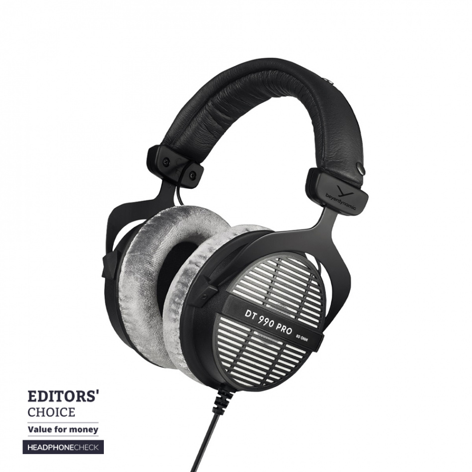 Beyerdynamic DT 990 PRO 80 Ohm, öppen over-ear studiohörlur Returexemplar