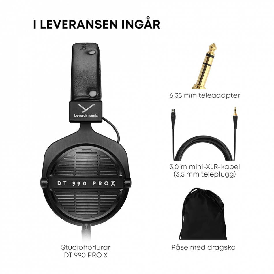 Beyerdynamic DT-990-PRO-X, öppen hörlur 48 Ohm Returexemplar