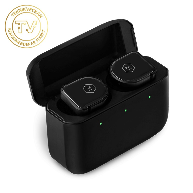 Master & Dynamic MW08 True Wireless In-Ear hörlurar, svart