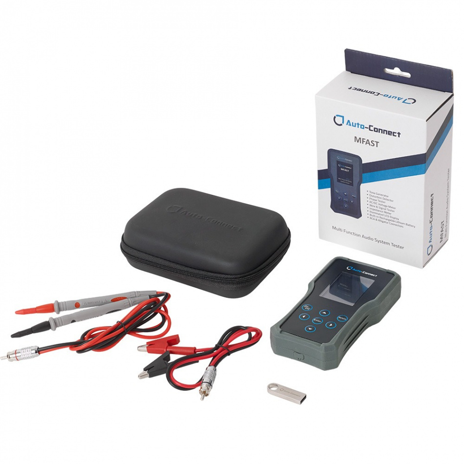Auto-Connect MFAST, test- och mätverktyg av kablar och ljudsystem