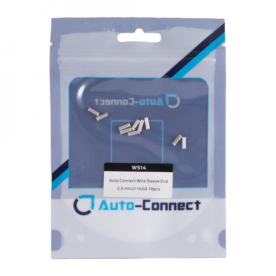 Auto-Connect WS14 kabelhylsor för 2.5 mm² kabel, 10-pack