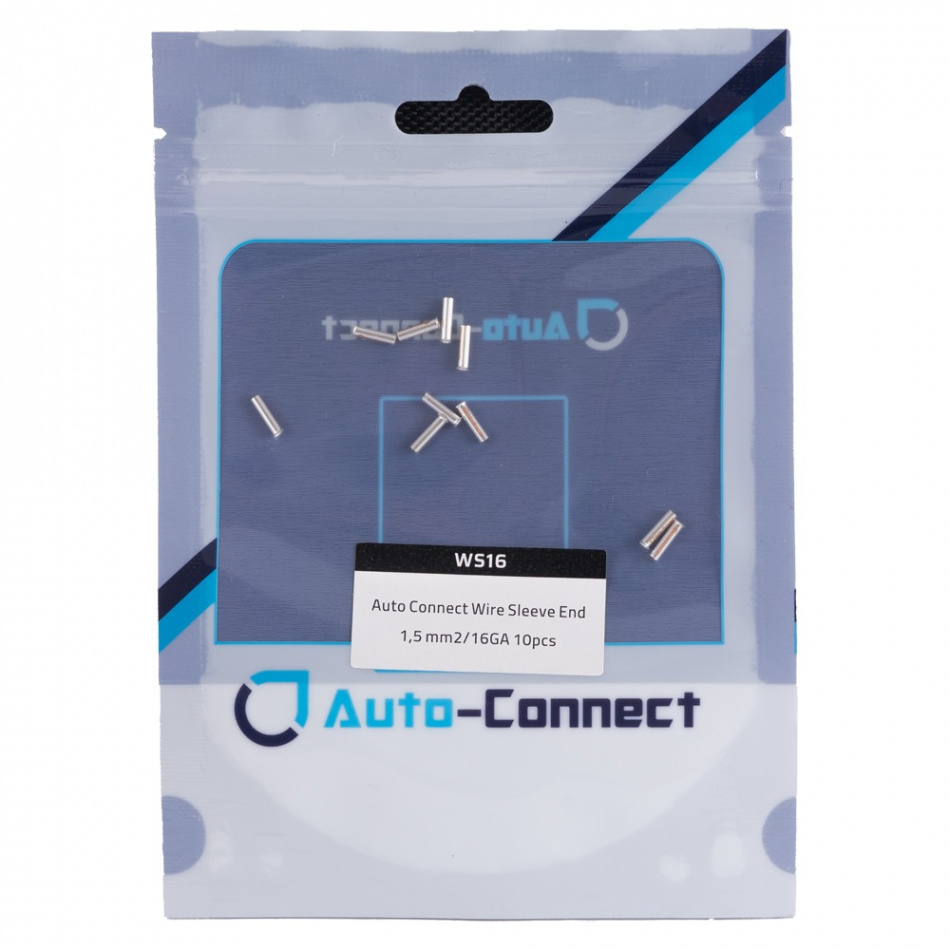 Auto-Connect WS16 kabelhylsor för 1.5 mm² kabel, 10-pack
