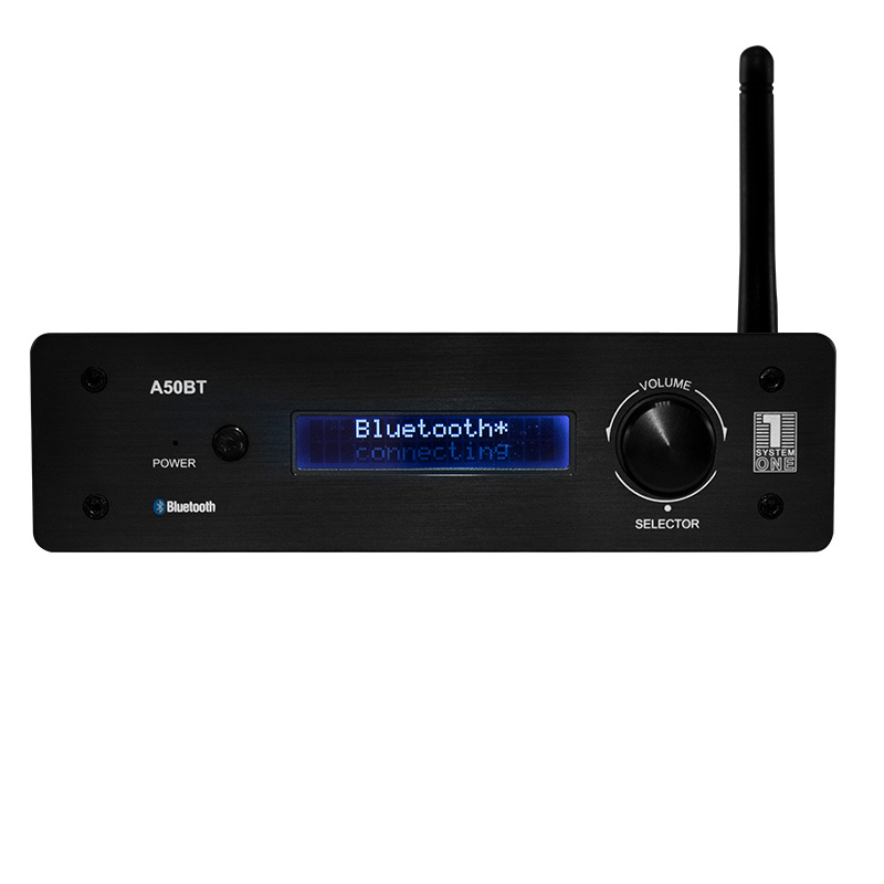 System One A50BT kompakt stereoförstärkare med Bluetooth & DAC
