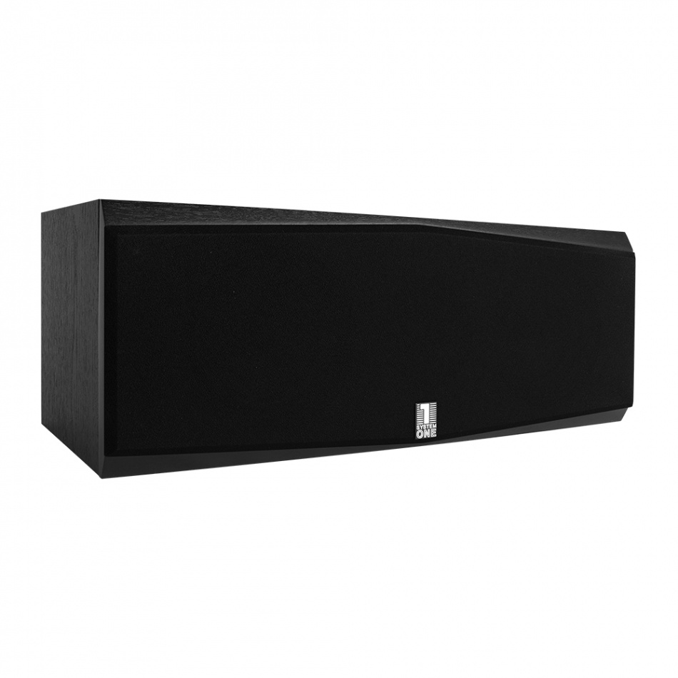 System One C25B centerhögtalare, svart