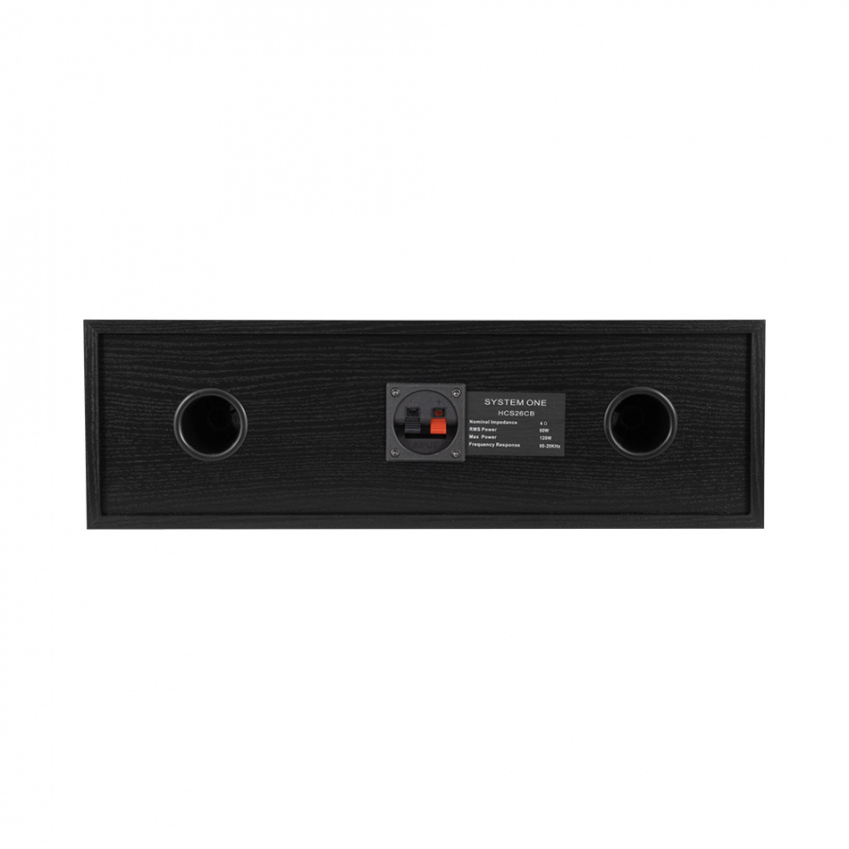System One HCS-26CB centerhögtalare, svart