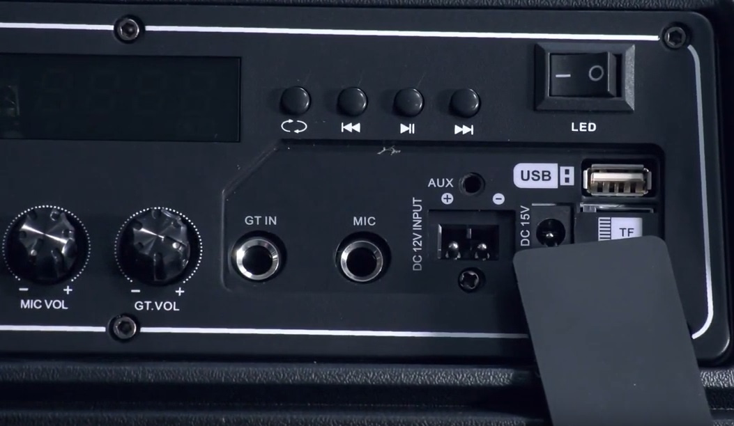 System One Partybox 15 högtalare med Bluetooth & karaoke