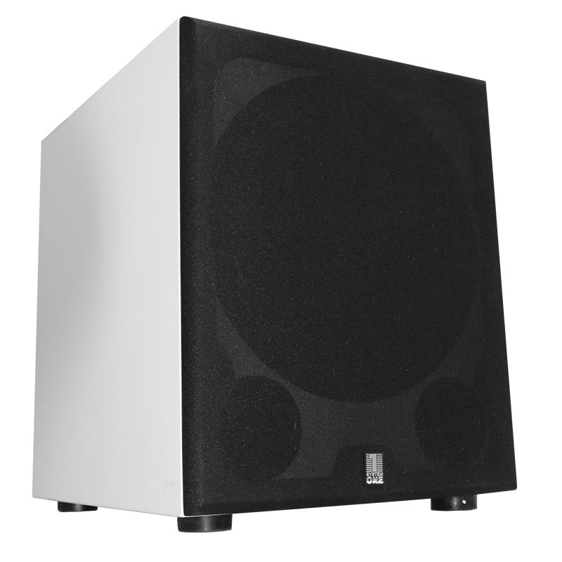 System One W-12 aktiv subwoofer, vit