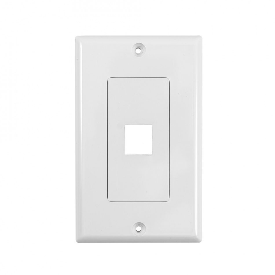 System One WP801 Wallplate, med 1 uttag