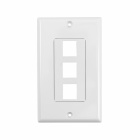 System One WP803 Wallplate, med 3 uttag
