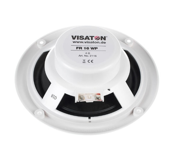 Visaton FR16 WP inbyggnadshögtalare vit, styck