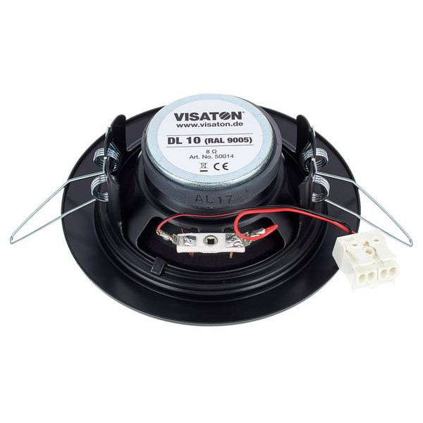 Visaton DL 10 - 8 Ohm inbyggnadshögtalare för tak, styck svart