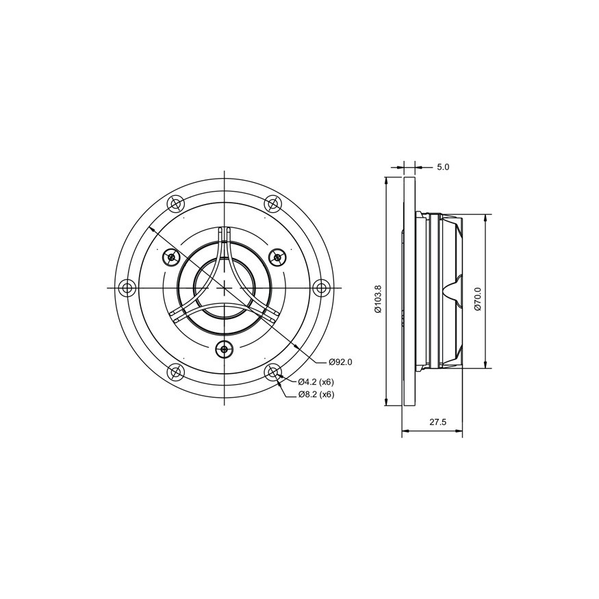 SB Acoustics Satori TW29BN-8 högtalarelement diskant