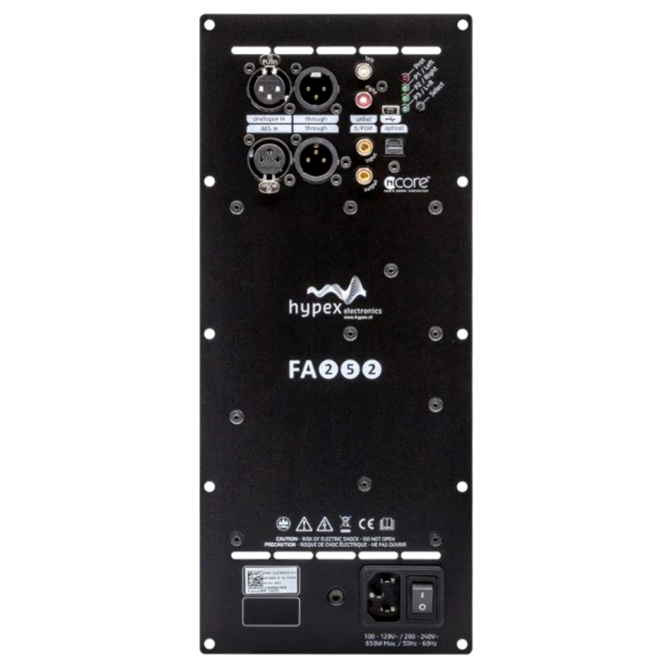 Hypex FusionAmp FA252 bryggkopplingsbar inbyggnadsförstärkare