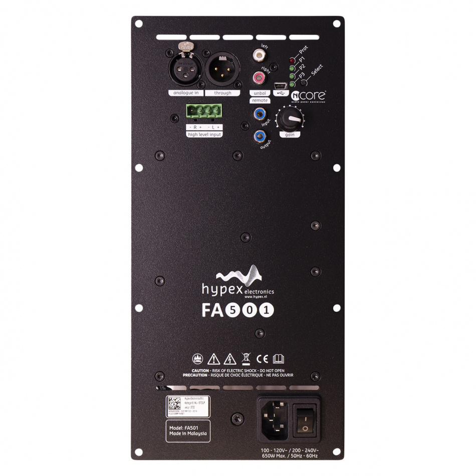 Hypex FusionAmp FA501 inbyggnadsförstärkare, monoblock