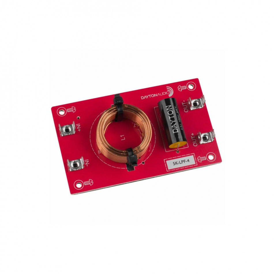 Dayton Audio 5K-LPF-4 Linkwitz-Riley delningsfilter lågpass 5 kHz, 4 Ohm