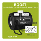 Dayton Audio Boost portabel IPX7-certifierad Bluetooth-högtalare Dayton Audio Boost portabel IPX7-certifierad Bluetooth-högtalare