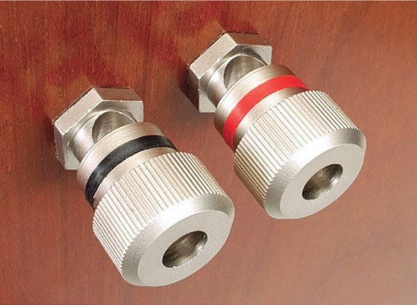 Dayton Audio BPA3-8 Högtalarterminaler Satin Nickel, par