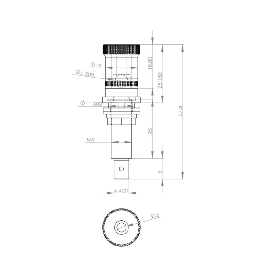 Dayton Audio BPP-SN Högtalarterminaler satin nickelpläterade, par
