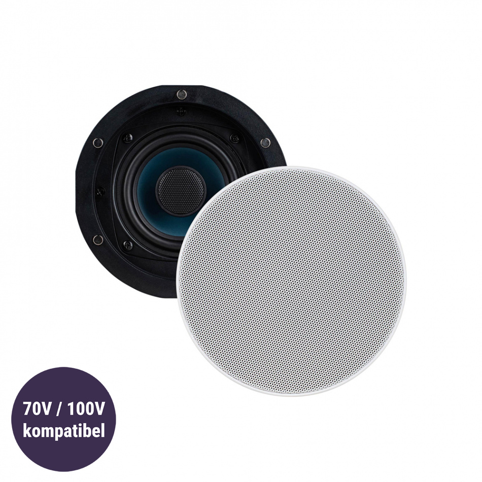 Dayton Audio CC40TPW infällnadshögtalare för tak 100V, par