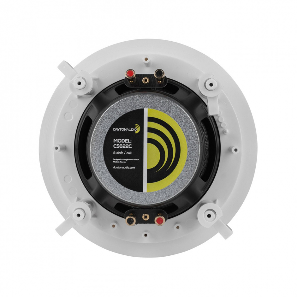 Dayton Audio CS622C inbyggnadshögtalare för tak, single-stereo