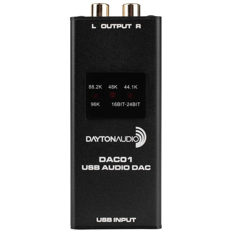 Dayton Audio DAC01, USB DAC med 24/96 stöd
