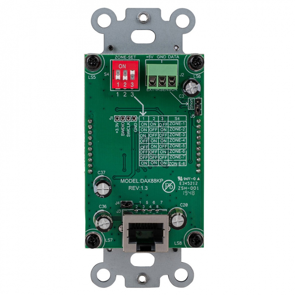 Dayton Audio DAX88 KEYPAD, väggmonteringsbar styrpanel