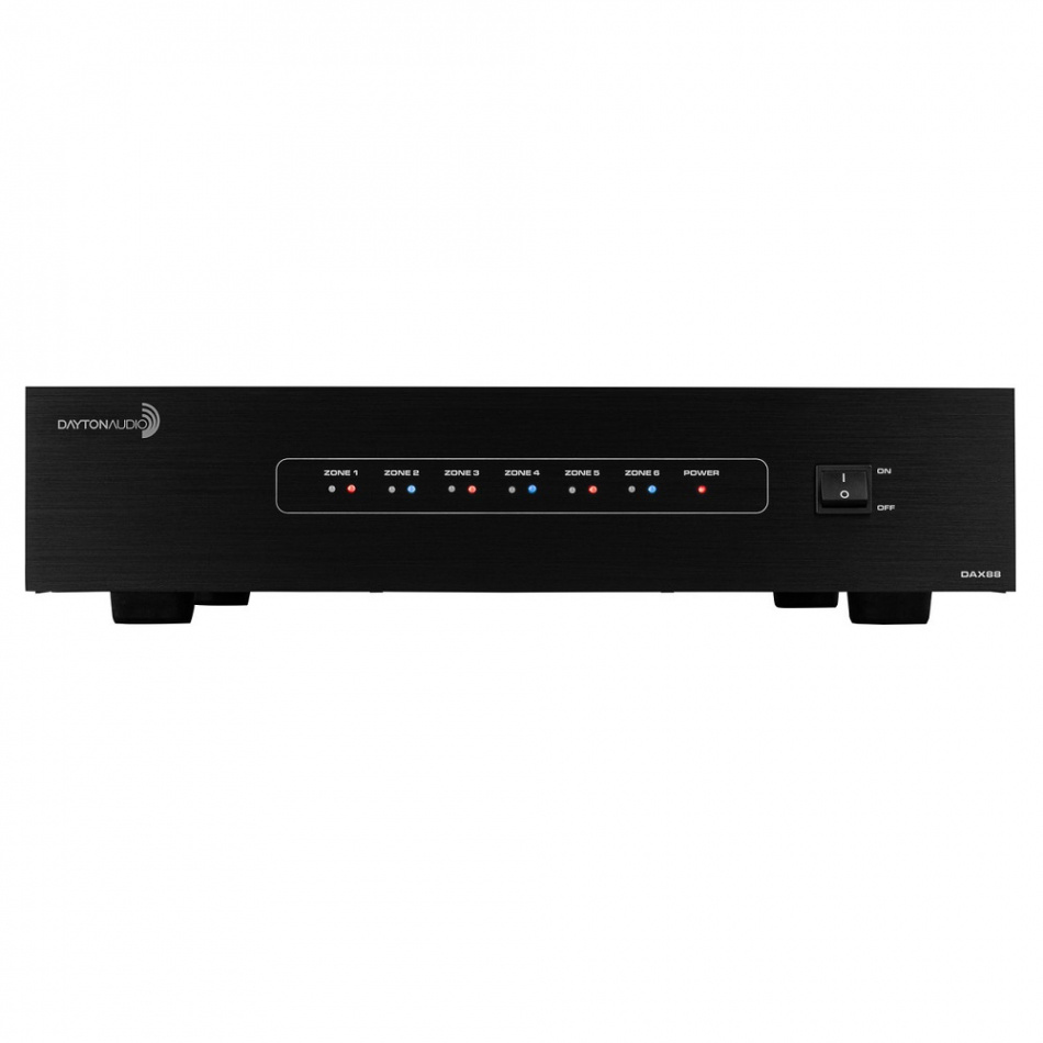 Dayton Audio DAX88 multiroom förstärkare med nätverk, 12-kanaler