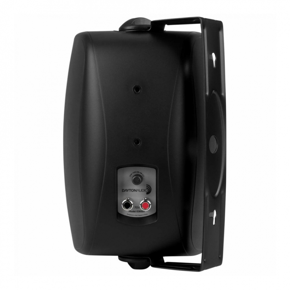 Dayton Audio IO655BT utomhushögtalare med stöd för 70V, svart par
