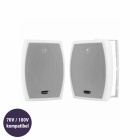 Dayton Audio IO655WT utomhushögtalare med stöd för 70V, vitt par Dayton Audio IO655WT utomhushögtalare med stöd för 70V, vitt par