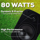Dayton Audio IO65XP, aktiva 6.5 tums utomhushögtalare, svart par Dayton Audio IO65XP, aktiva 6.5 tums utomhushögtalare, svart par