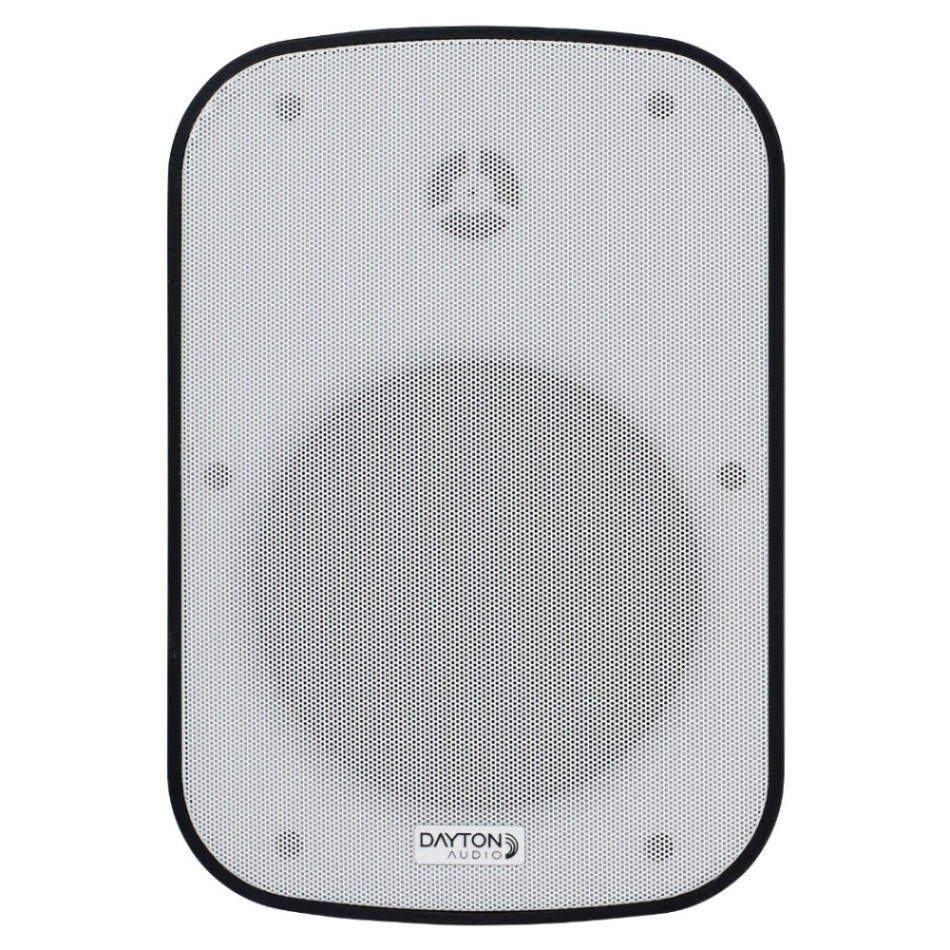 Dayton Audio IO65XP, aktiva 6.5 tums utomhushögtalare, vitt par