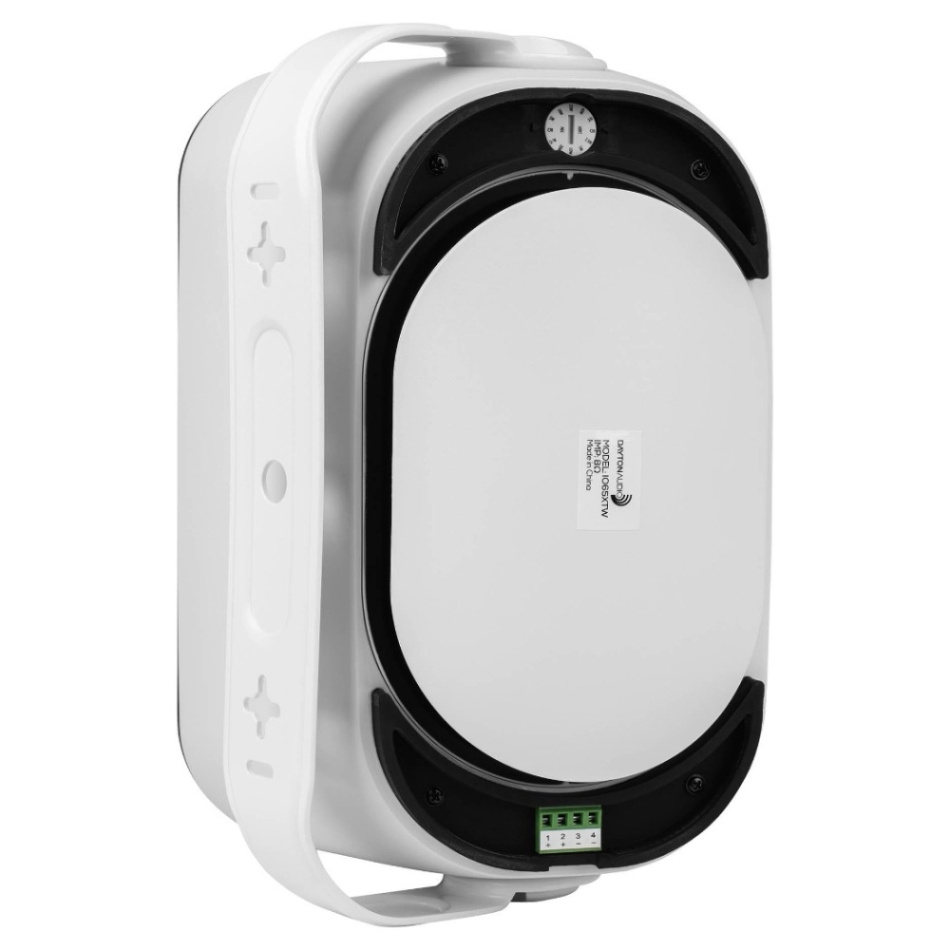 Dayton Audio IO65XTW, 6.5 tums utomhushögtalare med 70/100V-stöd, vitt par