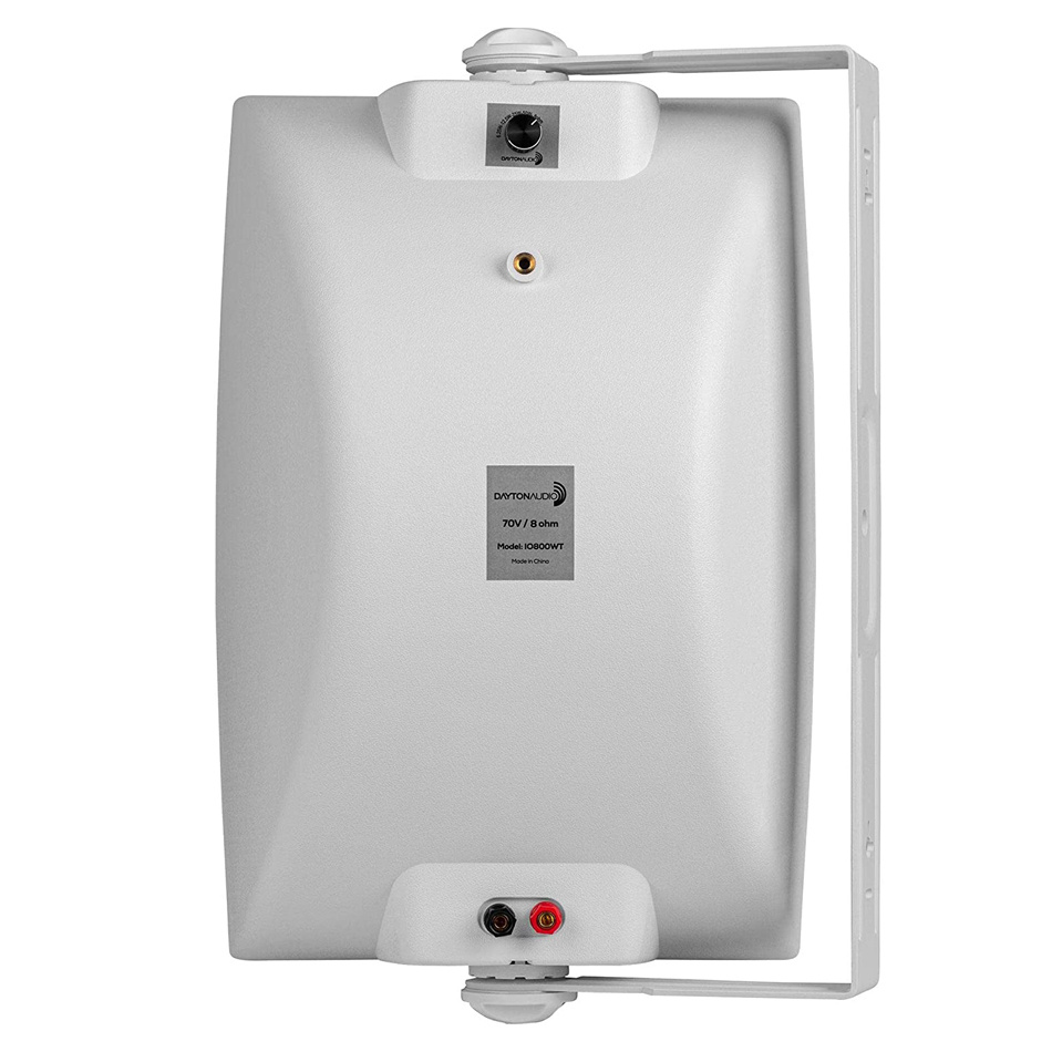 Dayton Audio IO800BT utomhushögtalare med stöd för 70V, vitt par