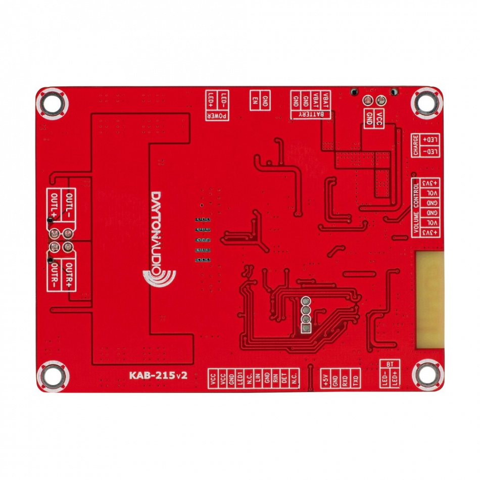 Dayton Audio KAB-215 v2, klass D-förstärkarkort med Bluetooth 2x15 Watt