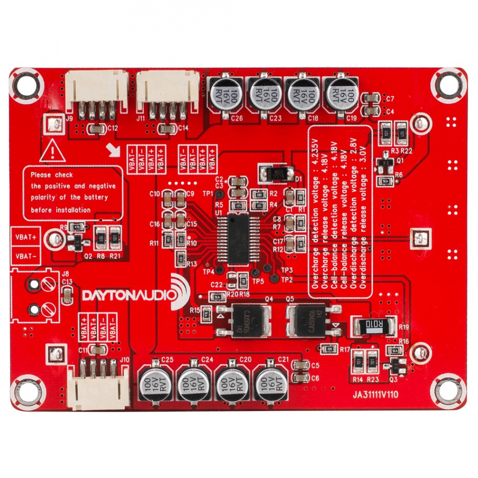 Dayton Audio KAB-BE, batterihållare