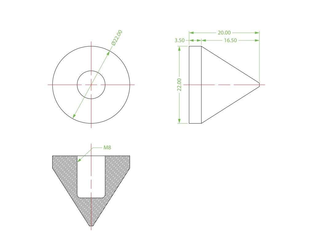Dayton Audio OA-4 Outrigger Set, 4-pack