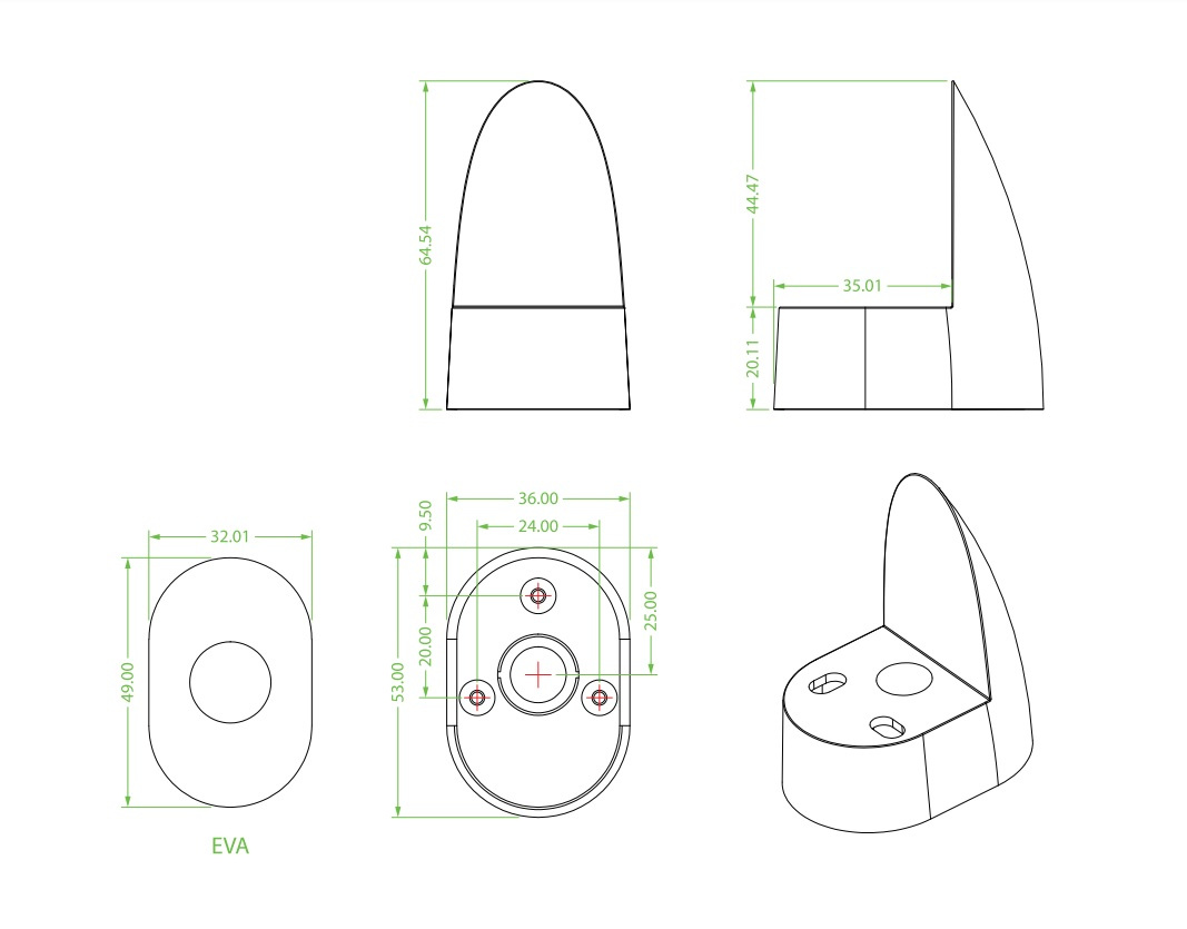 Dayton Audio OP-4 Outrigger Set, 4-pack